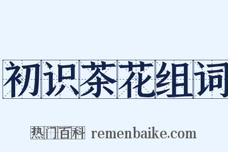 初识茶花组词是什么意思的图片